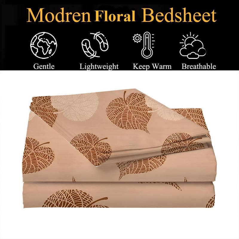 STARNSTYLE Polycotton 220 TC Floral Printed King Size Double Bedsheet with 2 Pillow Covers (90 x 90 Inches) - Image 3